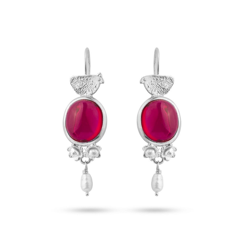 گوشواره مرغک شکوفه البالو